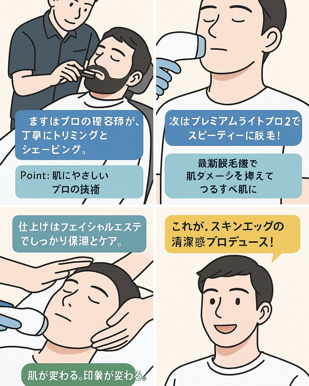 毎日のシェービングは肌に負担をかけたり、手間がかかったりして